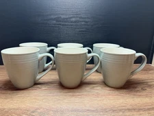 Set Of 6 Dowan Coffee Mugs Cups Light Blue EUC