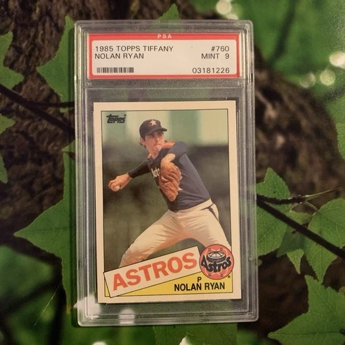 1985 Topps Tiffany Nolan Ryan 760 Graded PSA 9