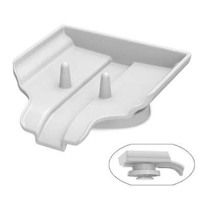 Self-Draining Soap Dish with Strong Suction Cup   1 piece