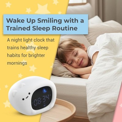 Kids Sleep Trainer with App Control - Color-Changing Night Light