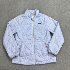 Patagonia Jacket Kids Large Purple Nano Puff Insulated Puffer Lined Coat Youth