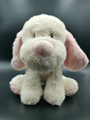 white dog plush toy