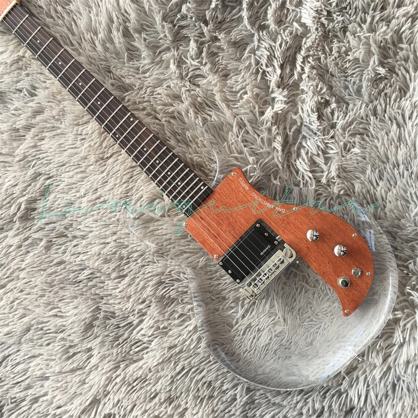 Guitarra Eléctrica Clear ArmStrong Diapasón Palisandro Pastilla H Golpeador Naranja Foto 2 de 4