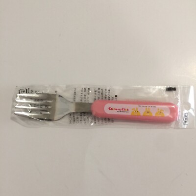 Pink Clickety Click Bunny Rabbit Bento Box Lunch - Fork