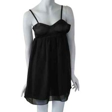 ASOS Size 4 Mini Dress Sweetheart Corset Style Adjustable Straps Black