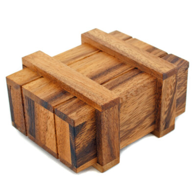 Geldgeschenkbox Magische Zauberkiste Knobelspiel Puzzle Box Geheimfach Holz Safe