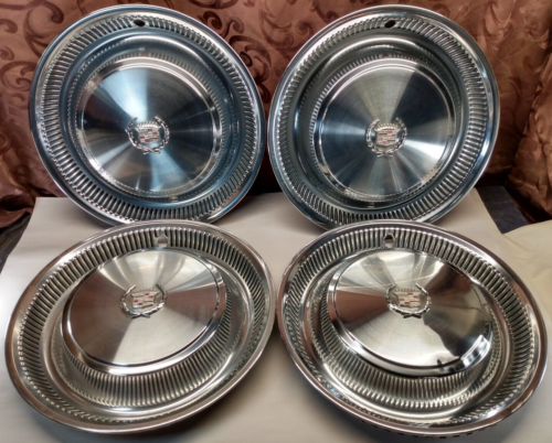 1976-79 Cadillac Seville ~ Set 4 Wheel Covers 15" Hubcaps ~ 3516477 - Picture 1 of 19