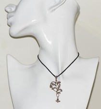 Antique Empire Art-Nouveau Pendant Fob 14k Gold and Diamonds c1890's Boxed