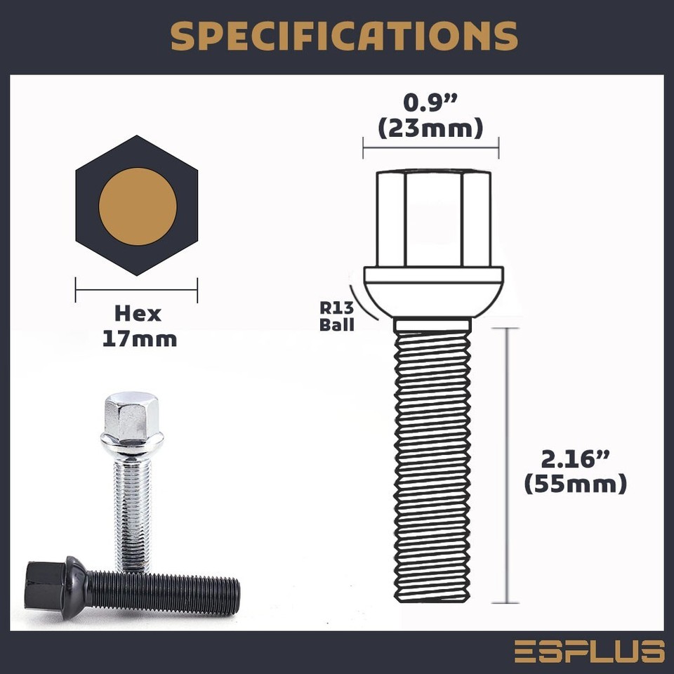 Set Of 4 Wheel Spacers For Mercedes - 1.25" Thick, 5x112 Bolt Pattern, 66.6mm Hub Bore, M14 Studs 7 thumbnail image