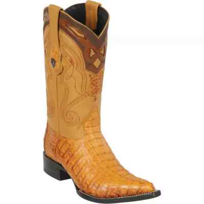 WILD WEST BUTTERCUP CAIMAN CROCODILE TAIL WESTERN COWBOY BOOT 3X TOE D 2950176