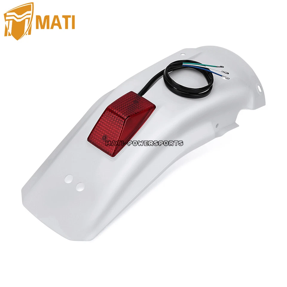 Guardabarros trasero con luz trasera para Honda XR250R XR250L XR350R XR600R XR650L guardabarros Foto 2 de 4