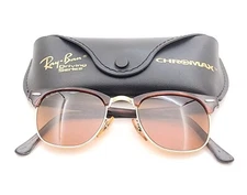 Vintage B&L Ray Ban Bausch & Lomb B20 Chromax W2052 Clubmaster w/Case