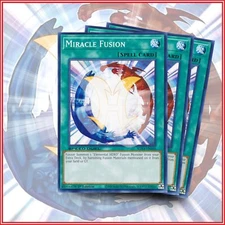 YuGiOh MIRACLE FUSION x3 | SGX 1st Edition GREAT CARD🔥