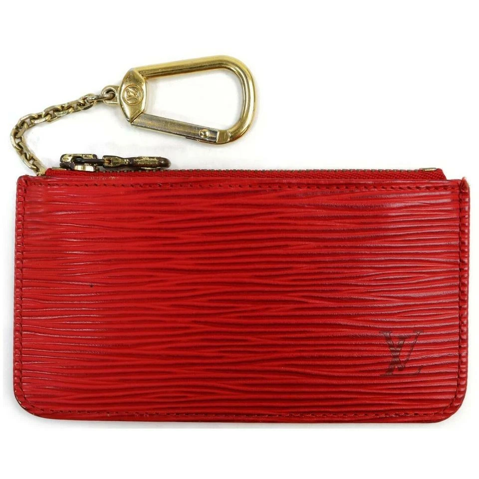 louis vuitton key pouch red