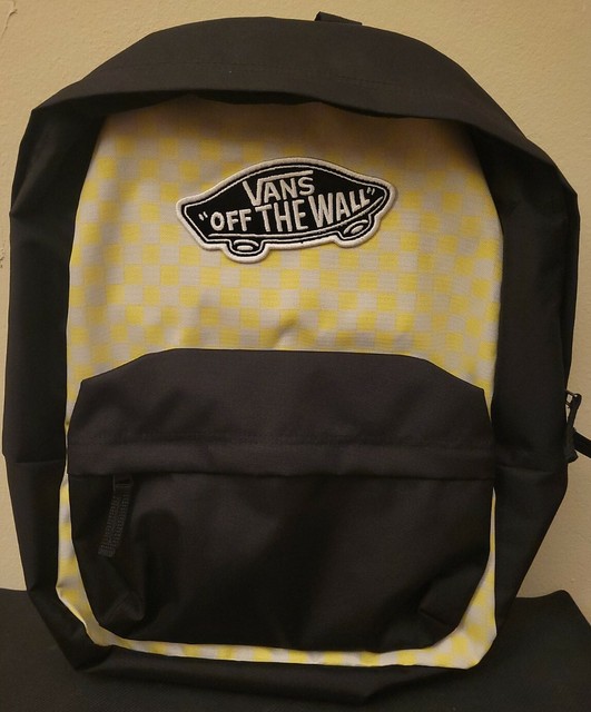 vans realm backpack yellow