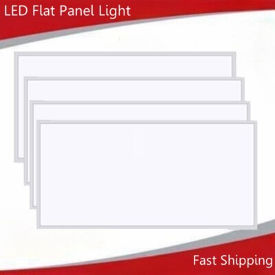 2x4ft LED Flat Panel Light Ceiling Mount Office Drop Ceiling Lighs 75Watt 4Pack