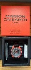 OMEGA X SWATCH MoonSwatch Mission on Earth Lava  With Receipt 