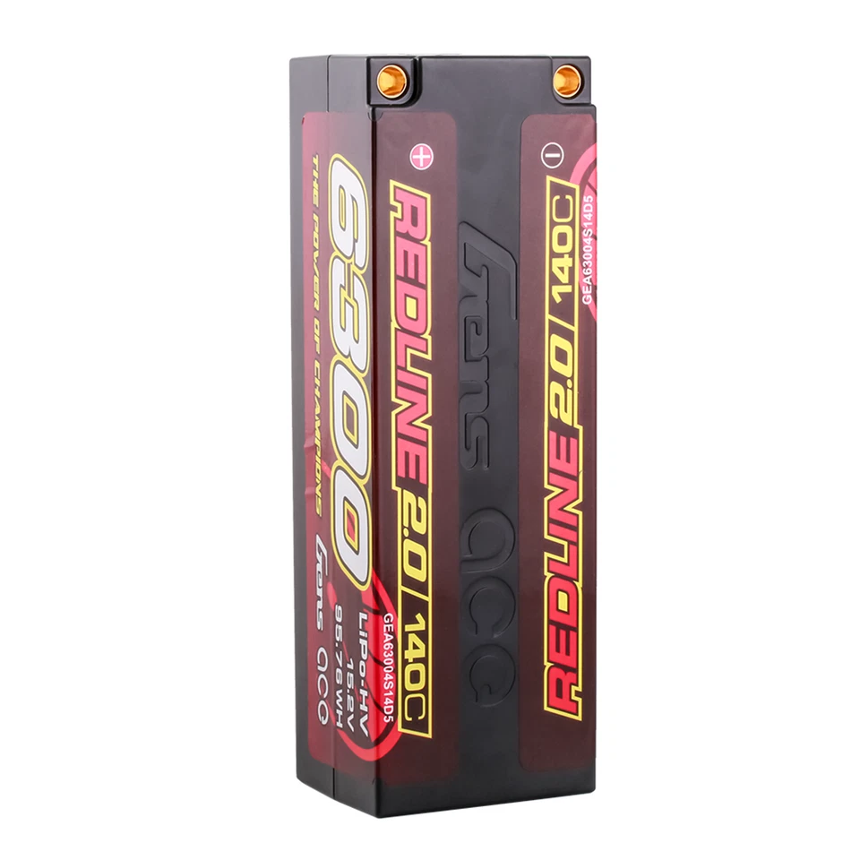 Gens Ace 6300mAh 15.2V 140C 4S Lipo Battery HardCase For 1/10 Modify Offroad US - Image 2 of 4