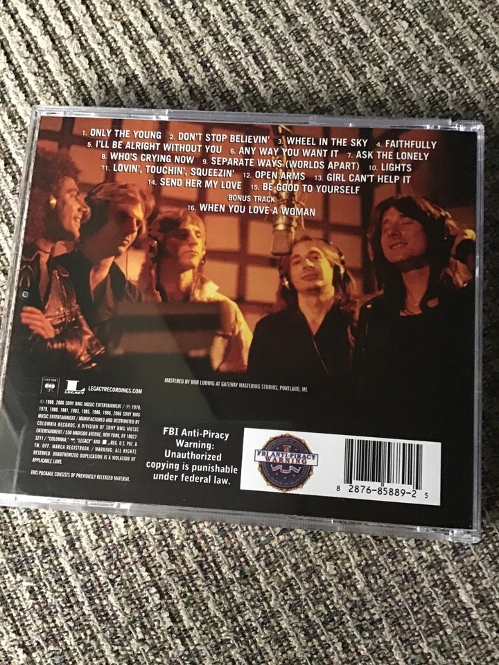 JOURNEY GREATEST HITS CD RARE COLUMBIA/LEGACY PRINT 16TRX - Imagem 2 de 4