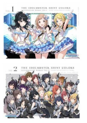 The Idolmaster Shiny Colors Illustration Works Vol.1-2 set Art
