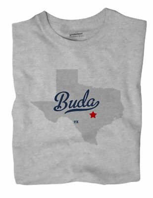 Buda Texas TX Tex T-Shirt MAP
