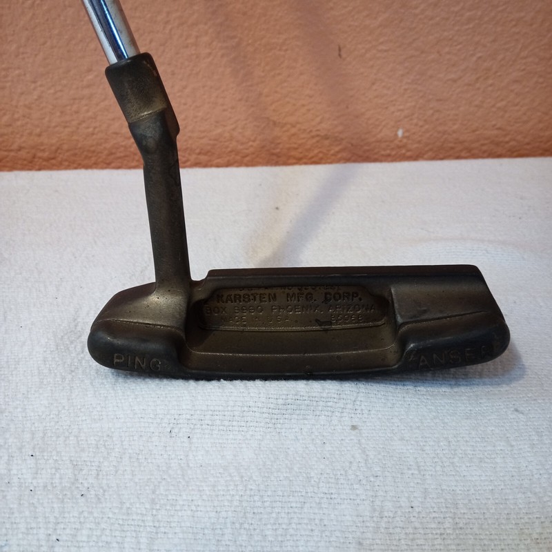 Vintage Ping Anser Blade Putter Right Hand Karsten Steel Shaft 35.5” Read Descrp