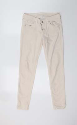 FC Jeans beige Baumwolle Skinny Jeans Größe 30 in L27 in normalem Reißverschluss