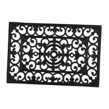 Rubber Doormats Collection All Weather, 18x30 18x30" Natural Wrought Iron