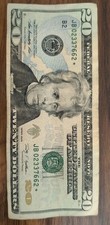 $20 Star Note 2009 Low Serial Number JB 02337662* Circulated Bill