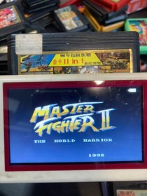 Famicom NES Game 2in1 Master Fighter II, Super Contra, Tetris, Mario