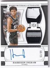 2024-25 Panini NT NBA No RMD-HAR Harrison Ingram Rookie Patch On-Card Auto 63/99