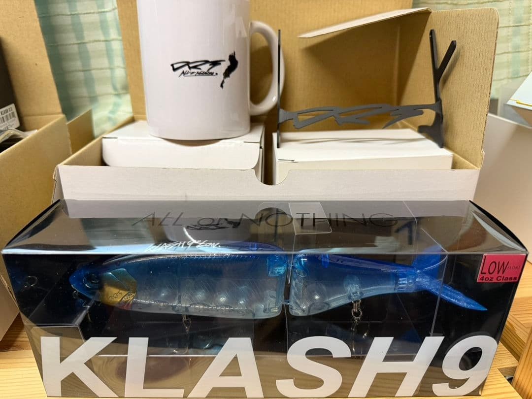 DRT KLASH9 TINYKLASH Set with Clear Blue Model, Mug & Towel, Fishing Gear - Image 2