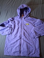 LL BEAN Blue RAIN JACKET Outdoor Hike Windbreaker Coat Kid Sz YOUTH M 10/12