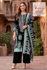 Readymade Indian Crepe Bollywood Synthetic Designer Punjabi Salwar Kameez Suit