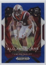 2021 Panini Prizm Draft Picks All-American Blue Wave /249 Caleb Farley #198 10mx