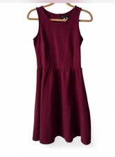 Women's Red/burgundy REYNAH  fall dress Size Small, Slightly Used Knee Length