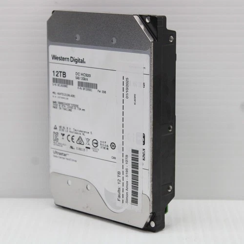 Western Digital Ultrastar He12 0F29561 12TB 7200RPM HDD 256MB Cache