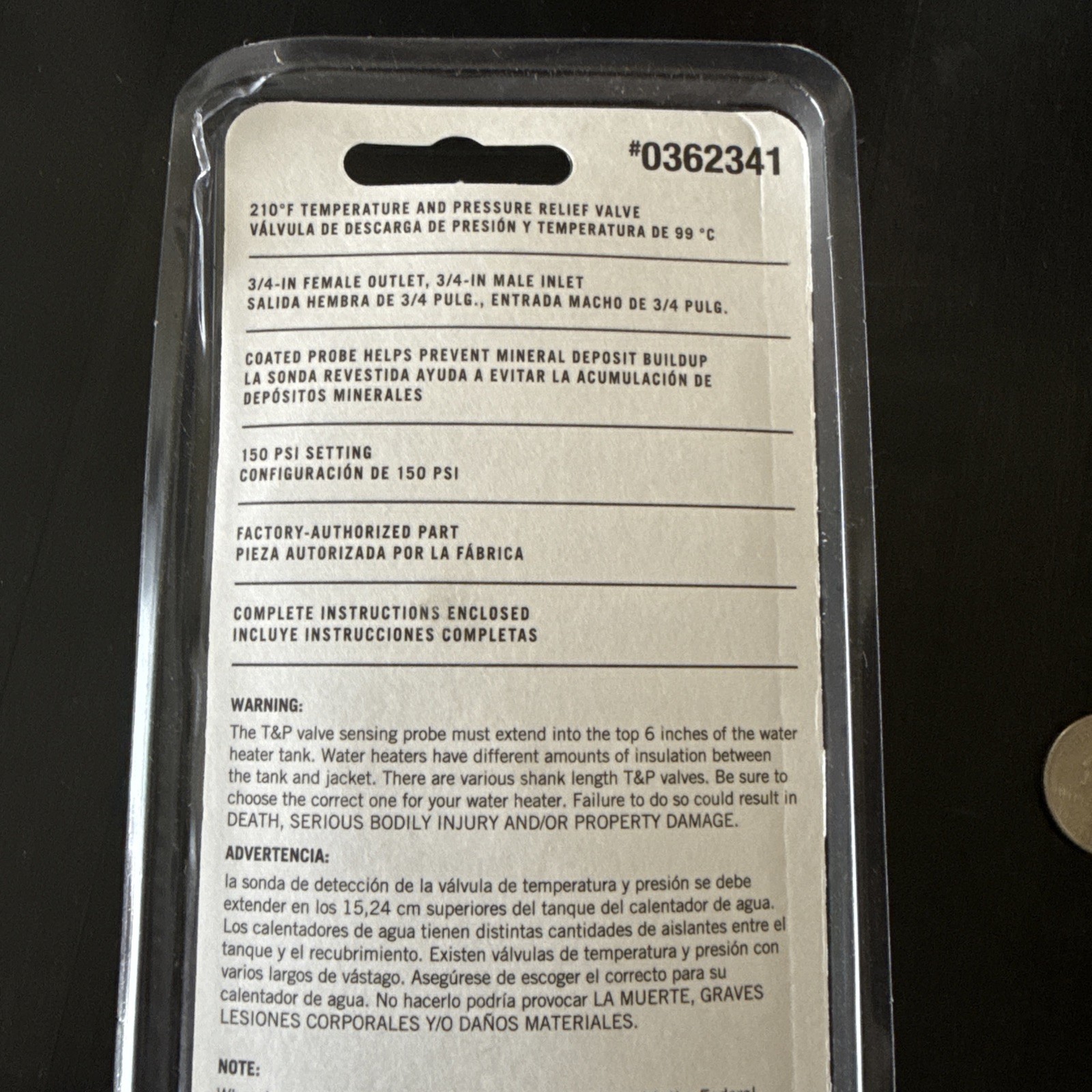 Utilitech Universal Water Heater Temperature & Pressure Relief Valve ...