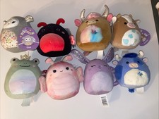 Lot of 8 Squishmallows 5  Valentines NWT Candela Ladee Elea Griella Fenra