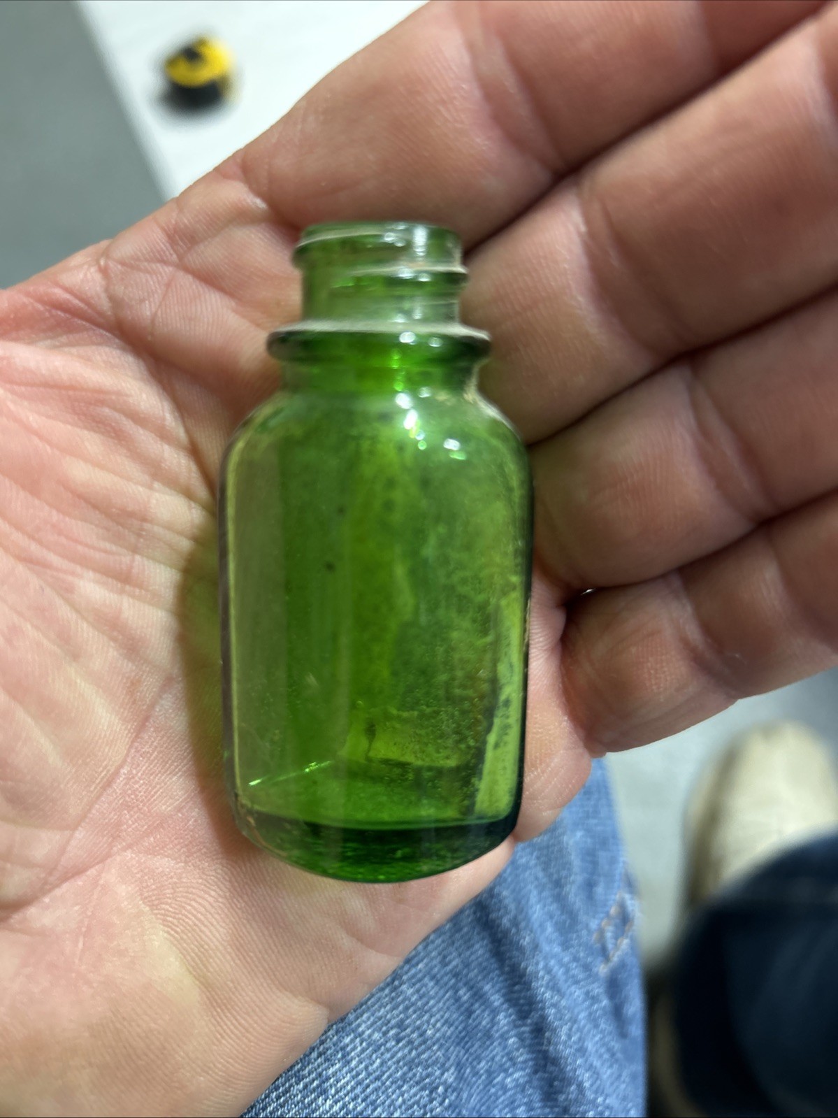 Medicine Bottle 1940s Era Deco Style