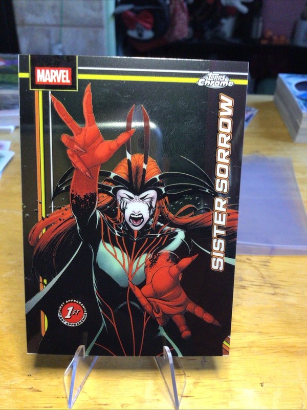 2026 Topps Chrome Marvel Sister Sorrow 1st Appearance #159