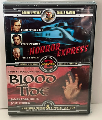 Horror Express / Blood Tide Double Feature DVD Christopher Lee Peter Cushing New