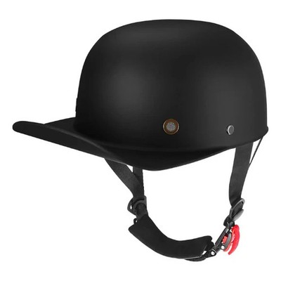 MOTORCYCLE CAP RETRO BASEBAL STYLE HELMET UNISEX ADULT DOT APPROVED.