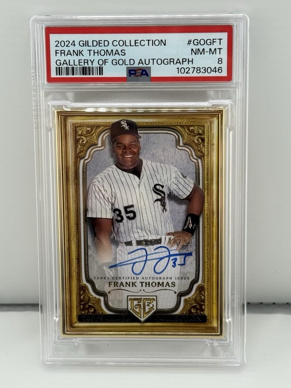 2024 Topps Gilded Frank Thomas Gallery of Gold Autograph 50/50
