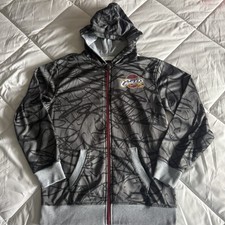 Cleveland Cavaliers Zip-Up Jacket Hoodie Sweatshirt Youth Boys Size 18-20 Gray