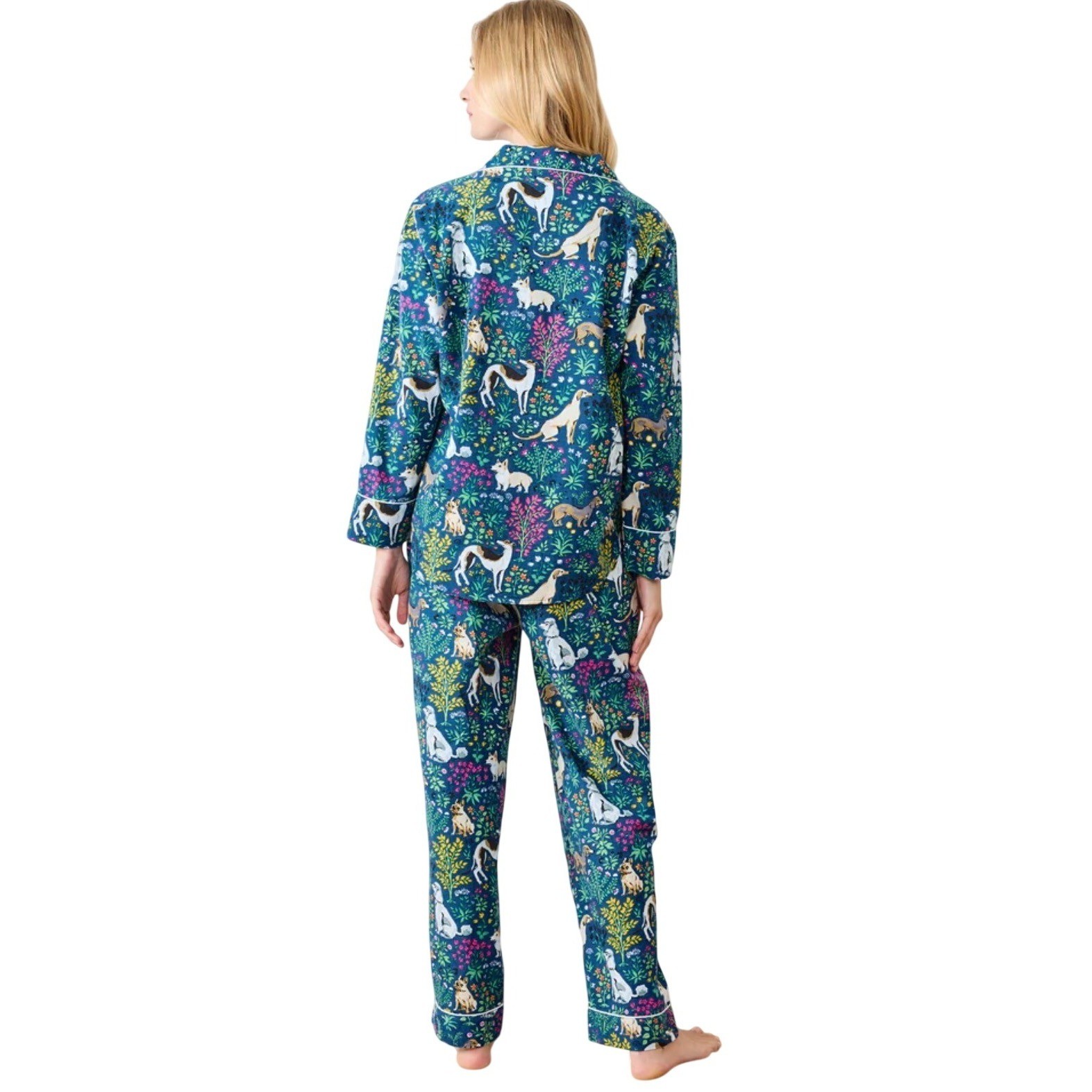Printfresh Lightweight Flannel Long PJ Set in Mus… - image 2