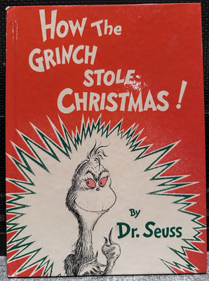 Vintage Dr. Seuss  How The Grinch Stole Christmas  1957 Original Hard Cover