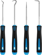 WILLBOND 4 Pcs Pick and Hook Set Precision Automotive Mechanic Picks Tools