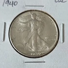 1940 Liberty Walking Half Dollar Silver Coin Uncirculated 50C