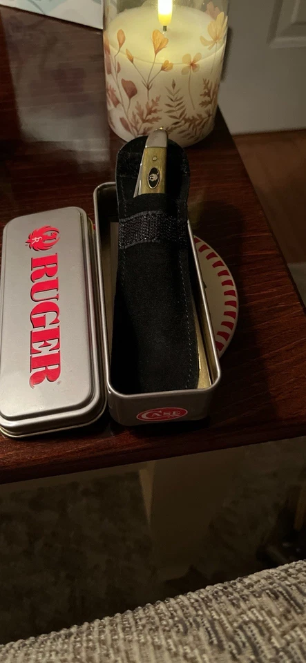 Navaja de bolsillo plegable vintage marca Ruger producida por Case Cutlery 2005 Stockman Foto 3 de 4